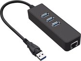 Garpex® USB Hub 3-poorts - USB 3.0 Hub met Ethernet Poort