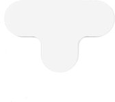 T-stuk   Wit  180 x 120 mm - vloersticker met gladde toplaag