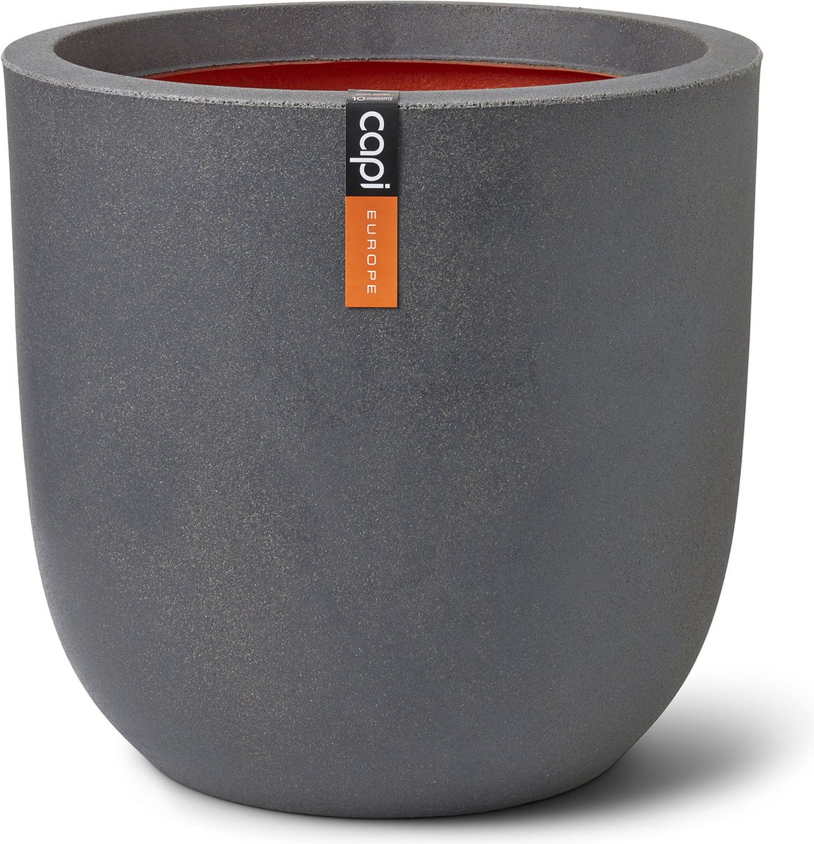 Capi Europe - Bloempot bol Smooth NL - 35x34 - Donkergrijs - Opening Ø29 - Bloempot voor binnen en buiten - Levenslang garantie - Breukbestendig - 100% Recyclebaar - CO2 Neutraal geproduceerd - KDG932