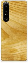 GSM Hoesje Sony Xperia 1 III Cover Case Licht Hout