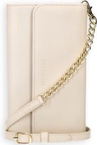 Selencia Hoesje Geschikt voor Samsung Galaxy S21 Plus Hoesje Met Pasjeshouder - Selencia Tierra Uitneembare Slang Clutch - Wit