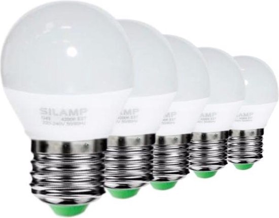 E27 LED-lamp 6W 220V G50 220 ° (5 stuks) - Warm wit licht - Overig - Pack de 5 - Wit Chaud 2300K - 3500K - SILUMEN