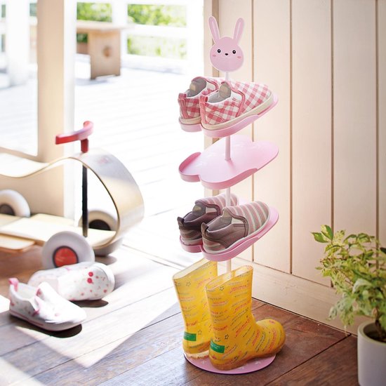 Yamazaki - Rack - Étagère à chaussures pour Enfants - lapin