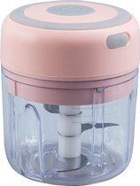 HighQ Products-Keukenmachine - Mini chopper-knoflookmolen-Roze-Keukengereedschap-Mini Electrische Hakmolen -