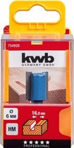 KWB - Profielfrees schacht 8mm - HM - Vingerfrees - 16mm