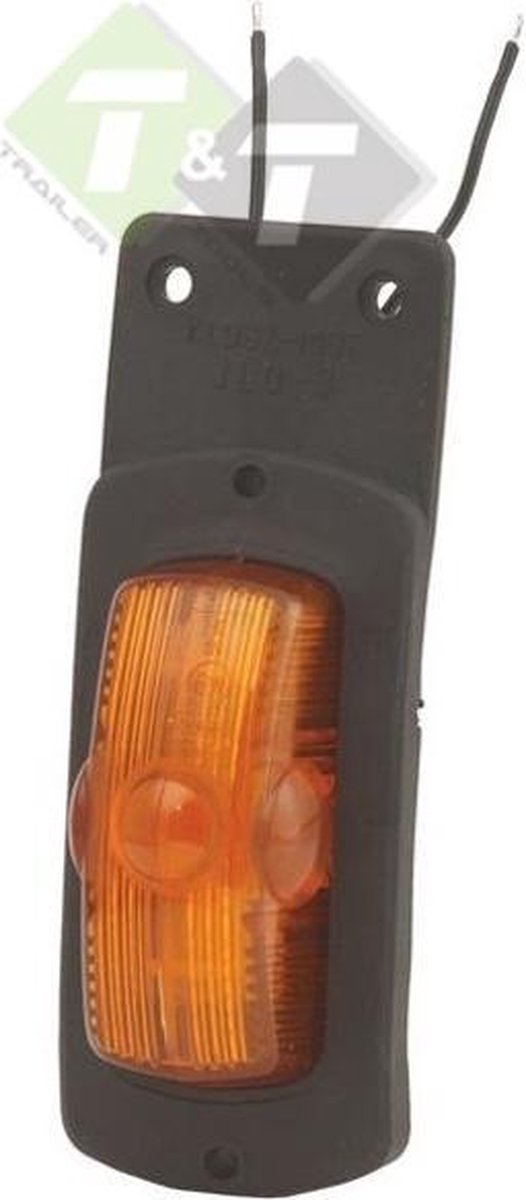 Zijmarkeringslamp Oranje, Contourverlichting incl. voetplaat, Zijlamp
