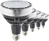 E27 LED PAR30 30W 220V lamp (5 stuks) - Koel wit licht