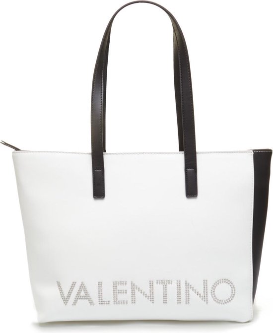 Valentino Bags Portia Dames Handtas - Wit/Zwart