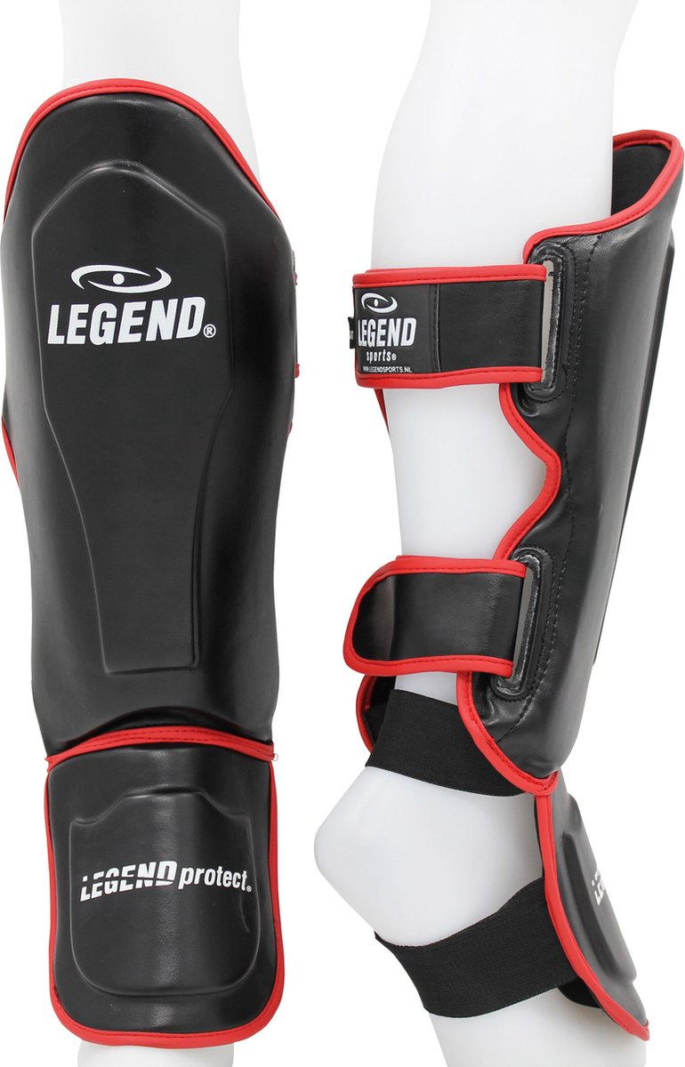 Legend Sports Scheenbeschermers Best Unisex Zwart/rood Maat S