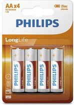 Philips aa batterij r6 longlife krt 4