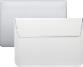 13 inch PU Leer envelop sleeve met standaard - Wit
