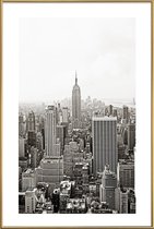 JUNIQE - Poster met kunststof lijst Los Angeles -20x30 /Wit & Zwart