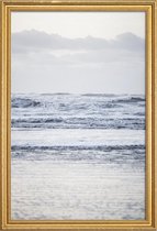 JUNIQE - Poster met houten lijst The Sea -13x18 /Grijs