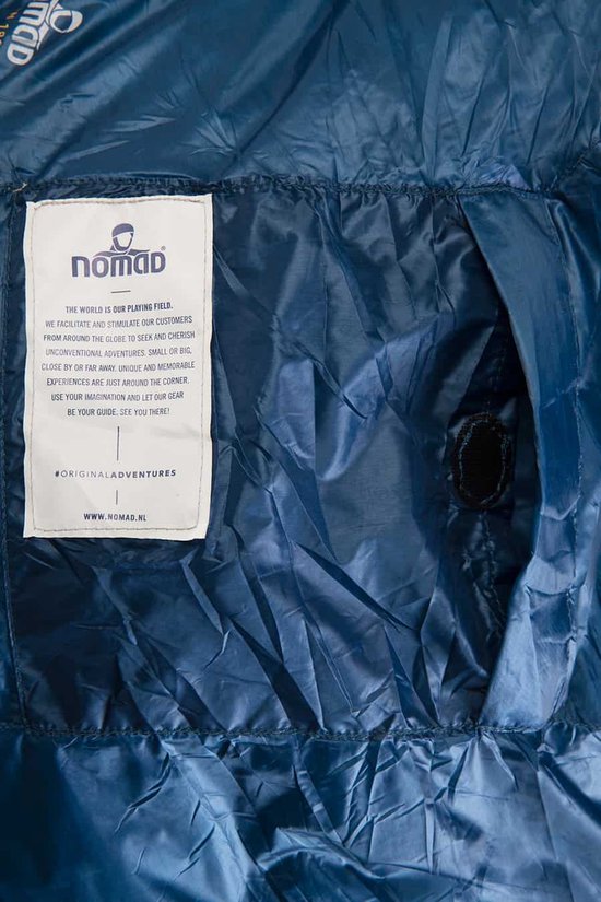 NOMAD® Orion 180 Slaapzak | Blauw | Aansluitende capuchon | Extra isolatie  op de borst | bol.com