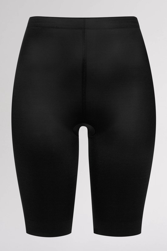 Zwarte shape short met lang pijpje, voorkant in close-up.