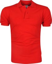 VDHT - Trendy Effen Heren Polo - Ongetailleerd - Rood