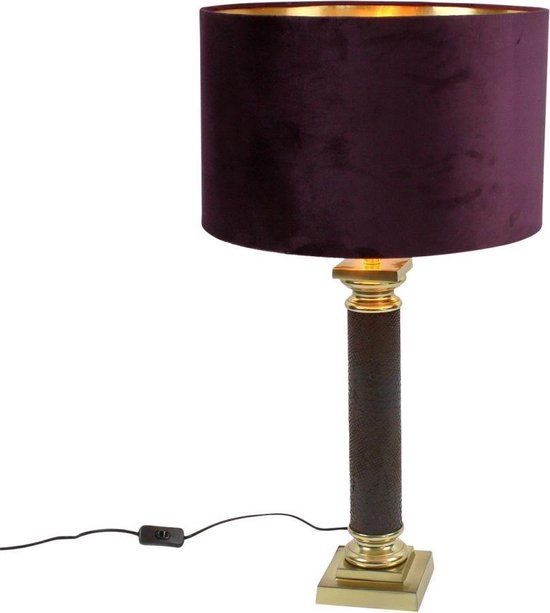 Tafellamp Exquisite Purple Gold 71 cm