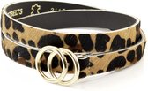 Kidzzbelts Meisjesriem 2115 - Panterprint - 65 cm