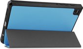 Tablet Hoes geschikt voor Samsung Galaxy Tab A7 Lite - 8.7 inch - TPU Tri-Fold Book Case - Licht Blauw