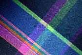 ESTAhome fotobehang ruiten blauw, roze, groen en paars - 156517 - 372 x 270 cm