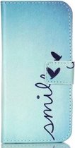 Samsung Galaxy A71 Bookcase hoesje met print - Smile