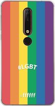 Nokia X6 (2018) Hoesje Transparant TPU Case - #LGBT - #LGBT #ffffff
