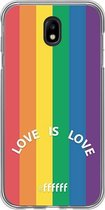 6F hoesje - geschikt voor Samsung Galaxy J7 (2017) -  Transparant TPU Case - #LGBT - Love Is Love #ffffff