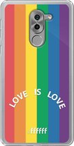 6F hoesje - geschikt voor Honor 6X -  Transparant TPU Case - #LGBT - Love Is Love #ffffff