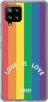 6F hoesje - geschikt voor Samsung Galaxy A42 -  Transparant TPU Case - #LGBT - Love Is Love #ffffff