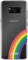 6F hoesje - geschikt voor Samsung Galaxy S8 -  Transparant TPU Case - #LGBT - Rainbow #ffffff