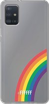 6F hoesje - geschikt voor Samsung Galaxy A52 - Transparant TPU Case - #LGBT - Rainbow #ffffff