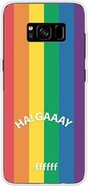 6F hoesje - geschikt voor Samsung Galaxy S8 -  Transparant TPU Case - #LGBT - Ha! Gaaay #ffffff
