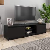 Medina Tv-meubel 140x40x35,5 cm spaanplaat zwart