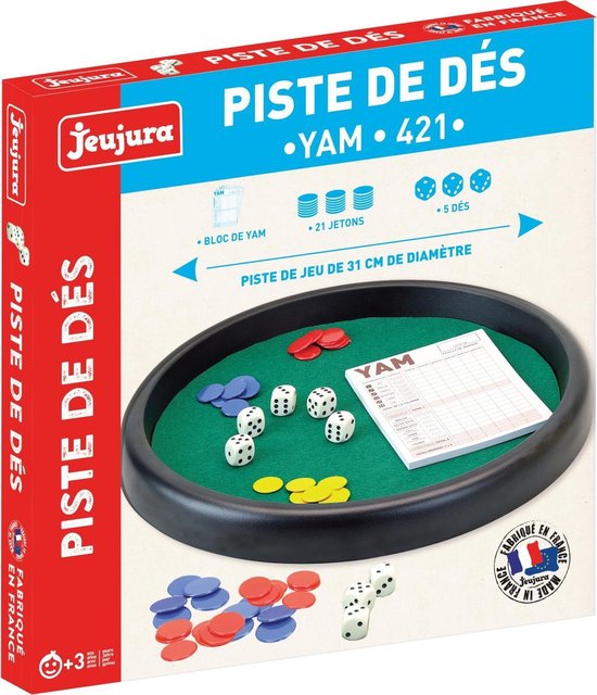 JeuJura Yam-Block – Klassisches Würfelspiel Aus Holz, Made In France