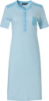 Pastunette dames nachthemd K/M Knoopsluiting - Golf - 48 - Blauw