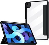 Siliconen magnetische splitsing horizontale flip lederen tas met houder & pen-sleuf & slaap- / wekfunctie voor iPad Air (2020) 10,9 inch (zwart)