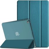 ipad lucht 2 dekking - ZINAPS Case voor iPad Air 2 Ultra Thin Translucent Matte Back Cover met Auto Wake / Sleep-functie voor iPad Air 2 modelnummer A1566 / A1567, pauw blauw