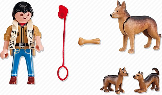 Playmobil Duitse herder met puppy's