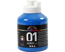A-color Glossy acrylverf, primair blauw, 01 - glossy, 500 ml