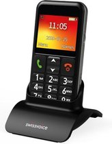 Swissvoice B24 Zwart - Senioren GSM - eenvoudige mobiele telefoon
