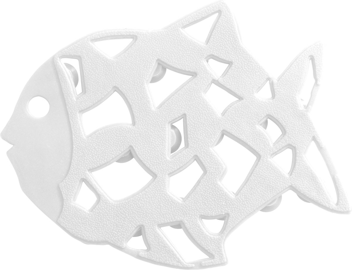 Wenko Antislipmat Fish 12 X 10 Cm Wit 6-delig