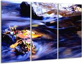 Brume de peinture sur verre | Bleu, violet, jaune | 120x80cm 3 Liège | Tirage photo sur verre | F000160