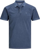 Jack & Jones Poloshirt Jjewashed Polo Ss Noos 12180890 Navy Blazer/slim Fit Mannen Maat - S