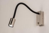 Lumidora Wandlamp 74106 - Ingebouwd LED - 5.0 Watt - 300 Lumen - 2700 Kelvin - Zwart - Staalgrijs - Metaal