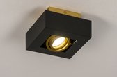 Lumidora Plafondlamp 74134 - GU10 - Zwart - Goud - Metaal