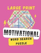 Large Print Motivational Word Search Puzzle