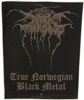 Darkthrone True Norwegian Black Metal Motief Grote Rugpatch Zwart / Grijs