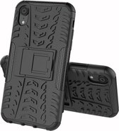 GadgetBay Hybride standaard case shockproof hoesje iPhone XS Max - Zwart