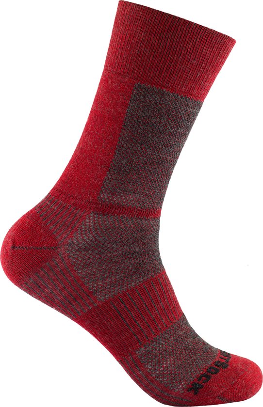 Foto: Wrightsock merino coolmesh ii grijs fire wandelsokken