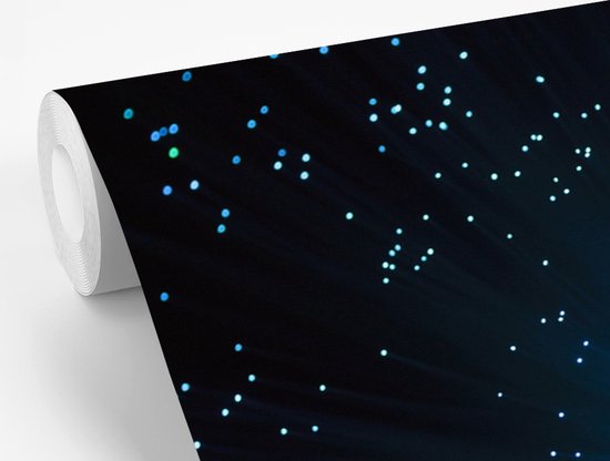 Papier fotobehang bleue pour un fond noir